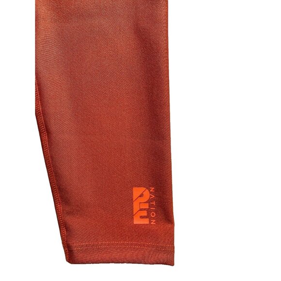 PE NATION Logo Waist Sport Leggings Orange ( Small ) - Picture 2 of 5